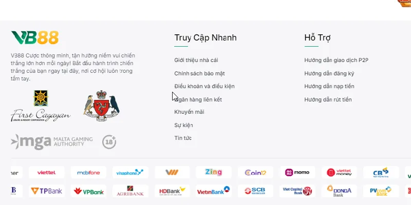 Nhà cái VB88 uy tín với giấy phép uy tín